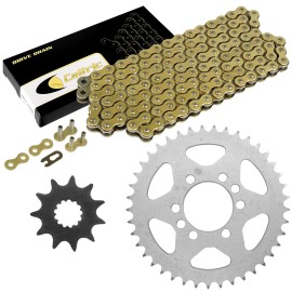 Caltric Drive Chain & Sprockets Kit For Suzuki LT230E Quadrunner 230 1986 1987 1988-1993