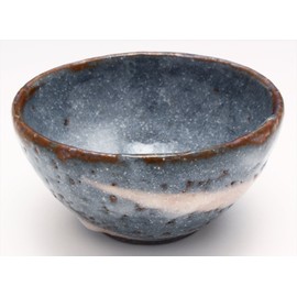 Mino Ware 138-0050 Ryoji Hayashi Guinomi Ochoko Flat Cup Capacity Approx. 1.7 fl oz (50 ml), Nezushino Pottery (In Wooden Box), Made in Japan