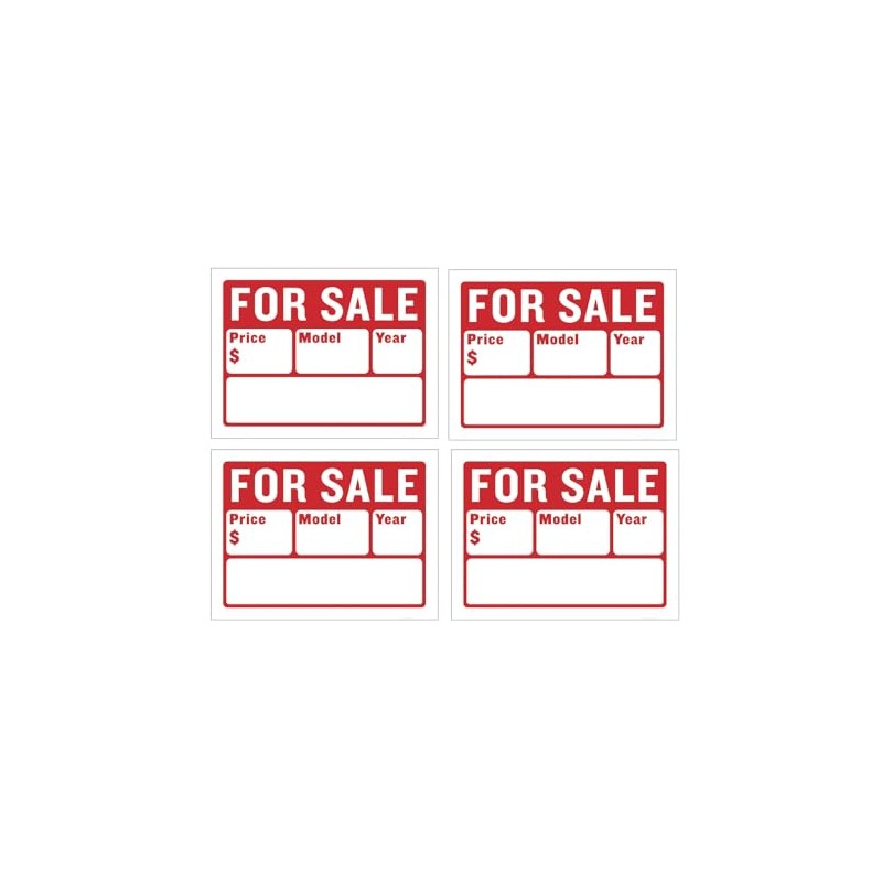 Car For Sale Sign for Car and Vehicles Auto Sales