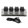 4 Fully Programmable Keys Mini Type C Wired One Handed