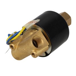DC 12V 1/4" NBR 2 Way 2 Position Solid Coil Electric Solenoid Valve Gas Water Fuels Air Solid Coil Normally Open Type