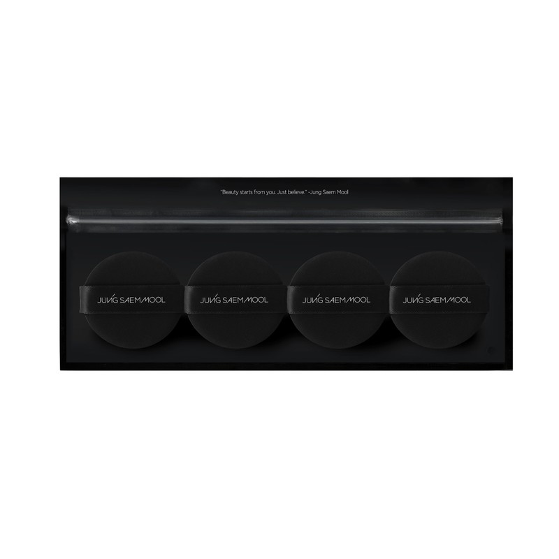 JUNG SAEM MOOL Cushion Puff (4pc) Natural Cover Puff for