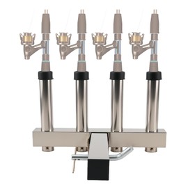 maXpeedingrods Hitch Mount Fishing Rod Holder for Truck Car Golf SUV with 2-inch Hitch Receiver, 304 Stainless Steel Hitch Truck Adjustment Fishing Rod Rack, Fishing Pole Holder