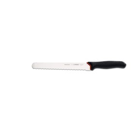 Giesser Messer PrimeLine Chef 25 cm Klingenlänge Universalmesser mit Wellenschliff mit 10 mm Wellenabstand Arbeitsmesser Aufschnittmesser - Profimesser