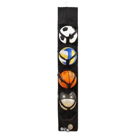 TUYUU Hanging Organizer,Over The Door Hanging Sports Equipment and Ball Storage.Sports Equipment Organizer for Soccer, Basketball,Football,Volleyball Ski & Bike Helmet Shoes.Sports Accessories.