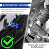 2PCS Car Hood Strut Clamp,Adjustable Hood Prop Tool with Comfort