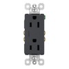 Legrand-Pass & Seymour 15A Tamper-Resistant Duplex Outlet, Graphite