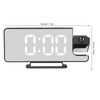 Projection Alarm Clock LED Digital Mirror Alarm Clock Rechargeable 6