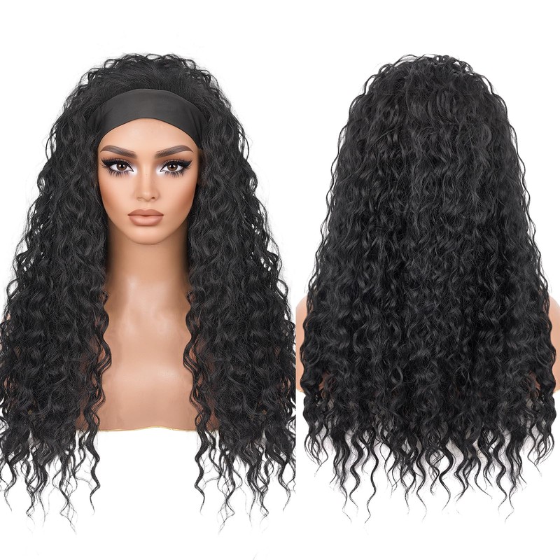 Curly Headband Wig - Deep Wave & Water Wave Headband