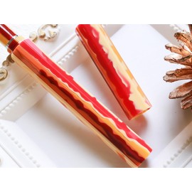 WANCHER Kaleido Queen Fountain Pen, Sunset KALEIDO QUEEN Octagonal Pen, Art Collection [Wancher Fountain] (F, Fine Point)