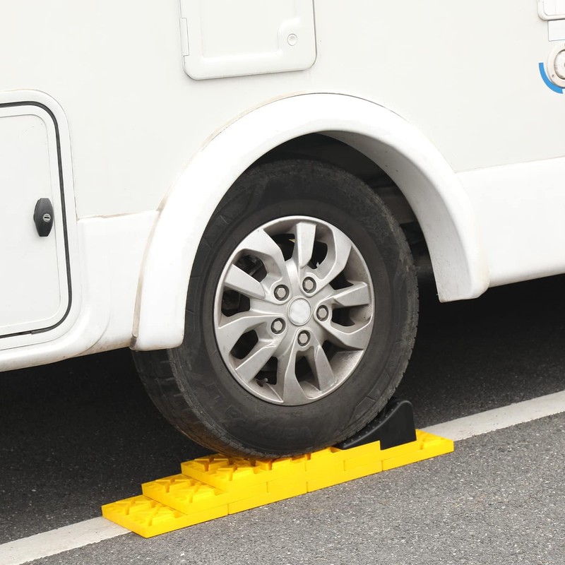 Homeon Wheels 10 Packs Rv/Camper Leveling Blocks, Chocks Anti-Slip Pads