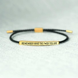 Don't Let The Hard Days Win Bracelet Be Kind of a B Tube Bracelet for Women Let Them Bracelet Inspirational Bracelet Braided Rope Bracelet Best Friend Bracelet Remember Who The F You are Bracelet