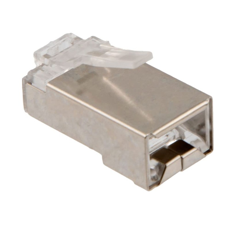 NavePoint CAT6 Ethernet RJ45 Plug, FTP, 100 Pack, C6-8P8C, CE