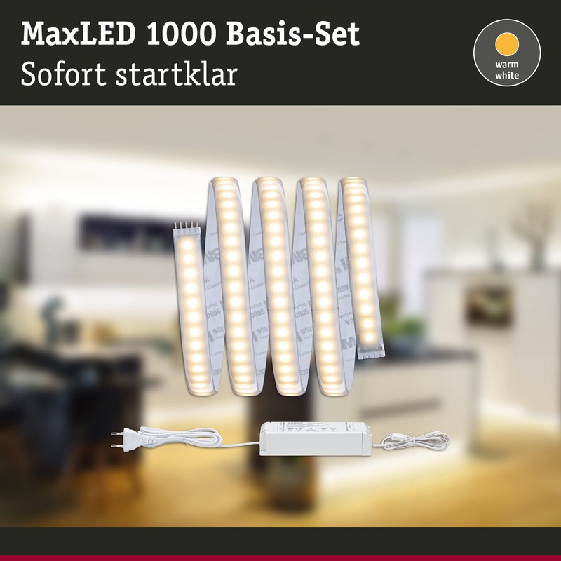 Paulmann 706.72 MaxLED 1000 basic set 1,5m warm white coated