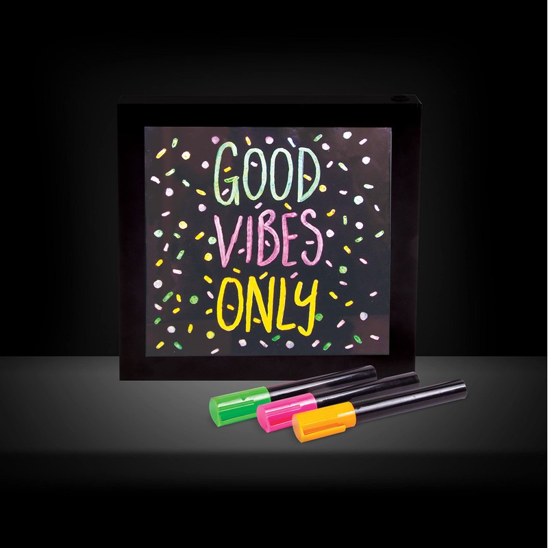 Neon Light Effect Message Frame – Includes 3 Coloured Pens