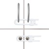 20 Pack U Shaped Sliding Cabinet Locks Baby Proofing -
