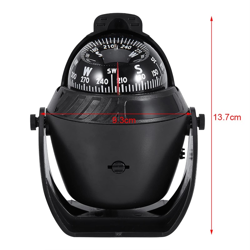 LED Light Compass, Swivel Compass for Car and Boat with