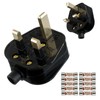 HUAREW 2 x 13A Fused Mains Plug with Cable Handle