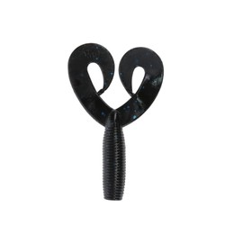 Yamamoto 4" Double Tail GRUB Black W/Large Blue Flake (20 Pack)