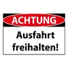 Treasure mix Attention Exit Free. Warning Sign, Garage Note, Roads,