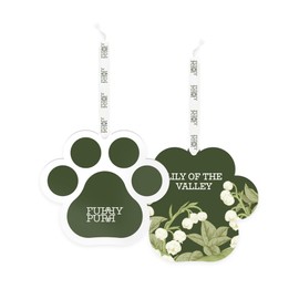 FURRYPURR Car Air Freshener Cute Paw Hanging, Lily Of The Valley Pack of 3, Pet-Friendly, Non-toxic, Long Lasting for Home & Auto