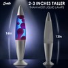 JAMBO 16" Beautiful Liquid Lamp- Blue with Purple Wax, Relaxing