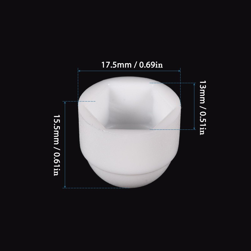 QUARKZMAN M8 x 13 mm Dome Bolt Nuts Protection Cap