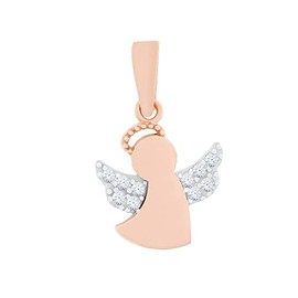 585 Rose Gold Angel Pendant, Precious metal