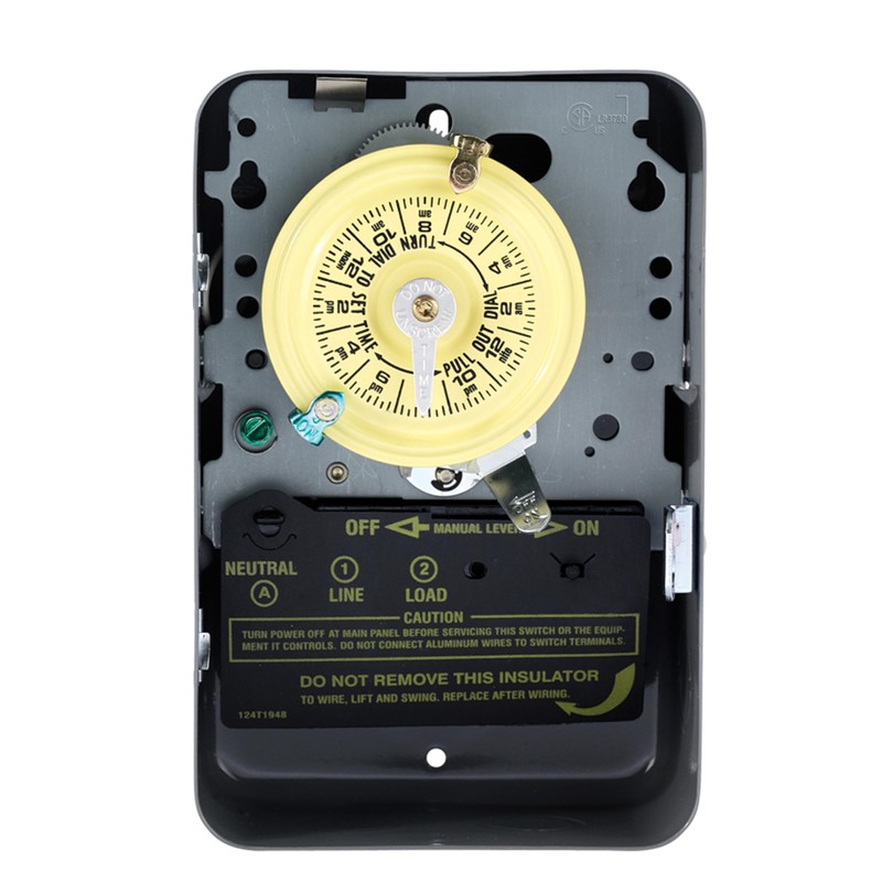 Intermatic T101 24-Hour Mechanical Timer Switch - 120V SPST, Indoor