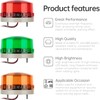 GKEEMARS Round LED Warning Lamp, No Sound AC110V Industrial Signal