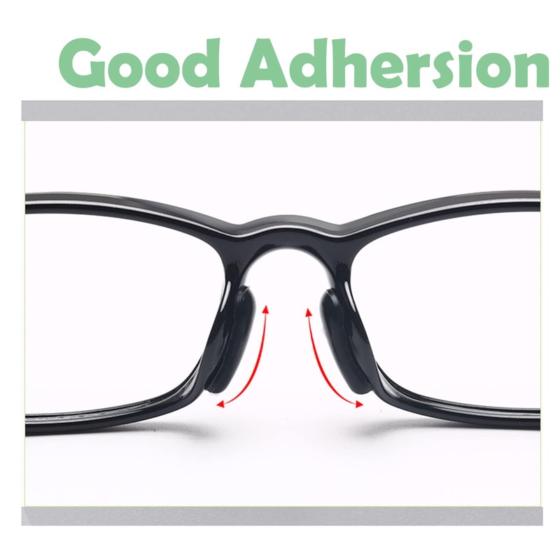 UPIONIC 2.5mm Anti-Slip Glasses Nose Pads, Adhesive Soft Silicone Eyewear