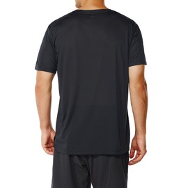 GRAMVAL Men's Crew T-Shirt,Light Weight Dry-Fit Moisture Wicking Active Athletic Performance Black