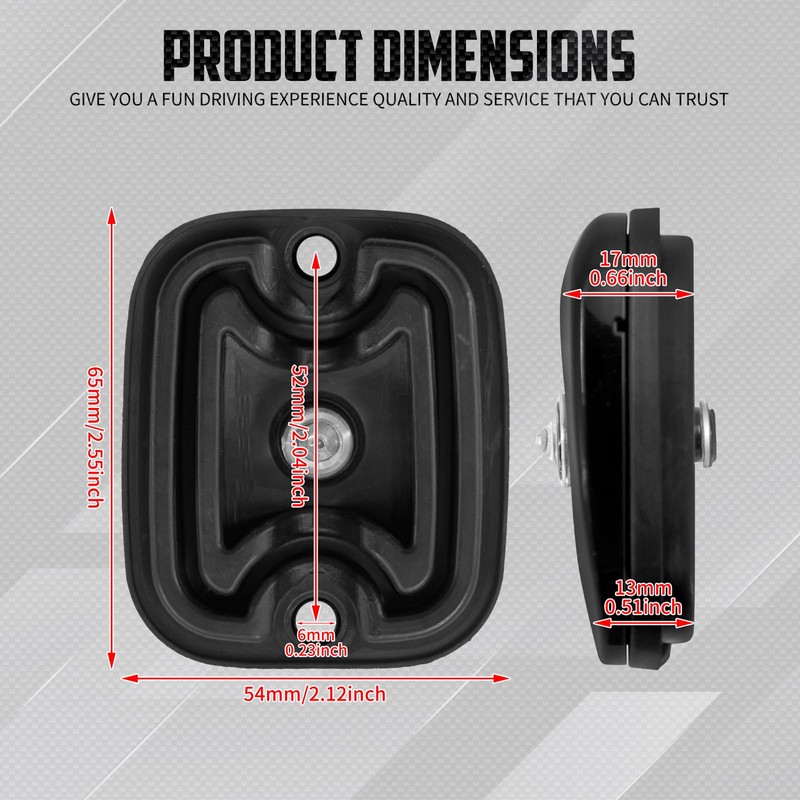 cooideamoto Front Brake Master Cylinder Cover Cap Fit For Harley