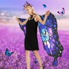 FORMIZON Butterfly Costume Women's Double-Sided Print, Butterfly Wings Adults, 4-Piece