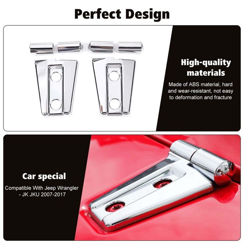 RT-TCZ Hood Hinge Cover Trim Exterior Decoration Kits Accessories for