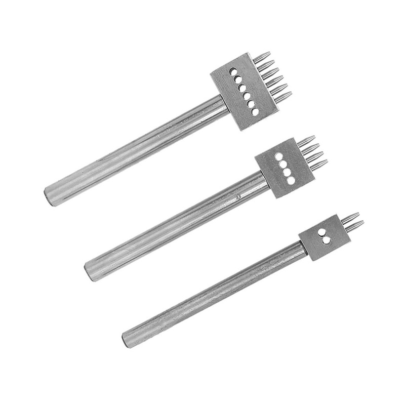 Leather Stitching Tool with Different Prong Head 3pcs Spacing Hole