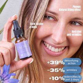 Augenserum. Hyaluron Serum. Ultrakonzentriertes Serum gegen Augenringe. 15-ml-Behälter. Bekämpft Zeichen der Hautalterung und Konturermüdung. Augenringe-Concealer für alle Hauttypen. Augencreme.