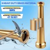 AquaNPT Brass Fire Equipment Hose Nozzle, 1-1/2" NST (NH) Fire