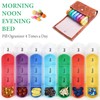 Pill Organizer,Czzmy Weekly Travel Pill Case Box Medication Reminder Daily
