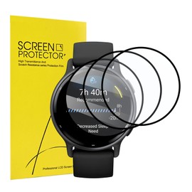 Kimiyaki 3 Pack for Garmin vivoactive 5 Screen Protector [Anti-shatter], 3D Full Screen Coverage Protective Film for Garmin vivoactive 5, HD Transparent, Anti Scratch, Full Coverage