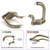Anqiue Bronze Double Curtain Rods For Windows 28-48 Inch,Heavy Duty
