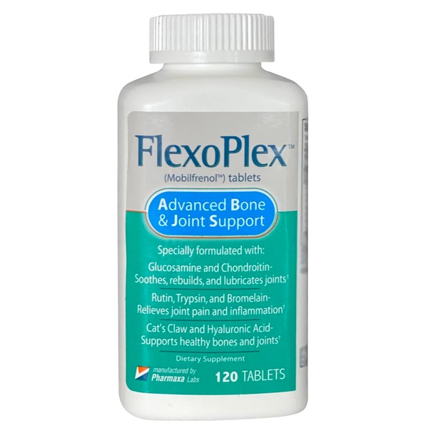 FLEXOPLEX Advanced Bone & Joint Support Formula - Promotes Healthy Joint Function & Offers Natural Relief from Joint Discomfort (120 Tablets)
