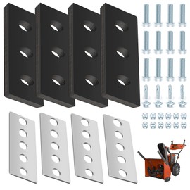 Huthbrother Snow Blower Impeller Modification Kit - 3/8" 4-Blade Universal, for Modifies 2-Stage Machine (4)