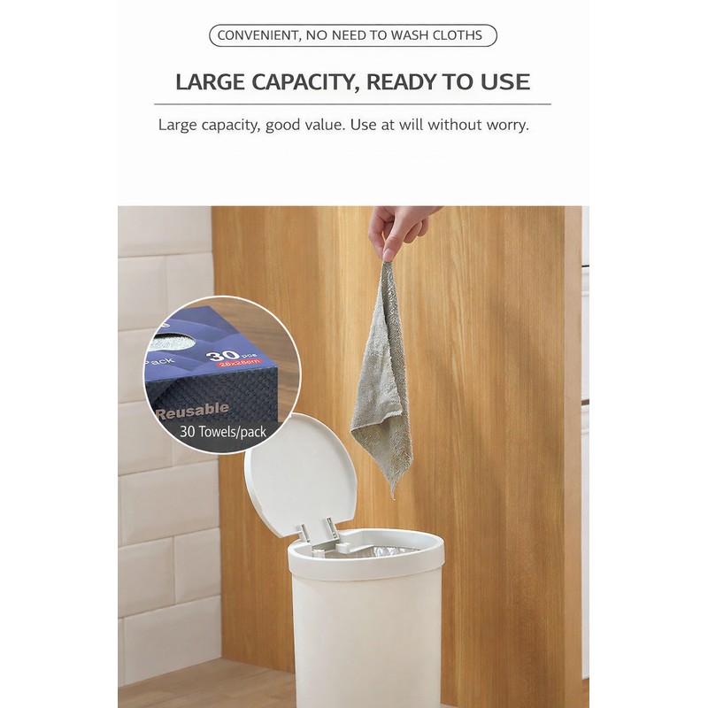 Pull-Out Microfiber Cleaning Cloths in Dispenser Box – Lint-Free, Super