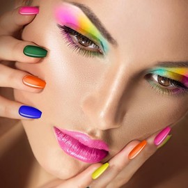 720 Pieces 30 Sets Medium Square Artificial Fake Nails Ballerina Coffin Press on Nails Solid Color Glossy Full Cover False Nails Tips for Women Girls DIY (Retro Colors)