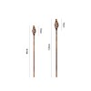 Metal Spiral Garden Stake - Designed to rust - Decorative