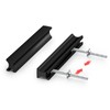 homdiy 10 Pack Adjustable Black Cabinet Pulls 1" to 4"