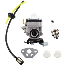 MCHNIC 10 mm Carburettor & Petrol Filter with Hose Spark Plug for Fuxtec FX-LBS126 FX-LB133T Leaf Blower Leaf Vacuum