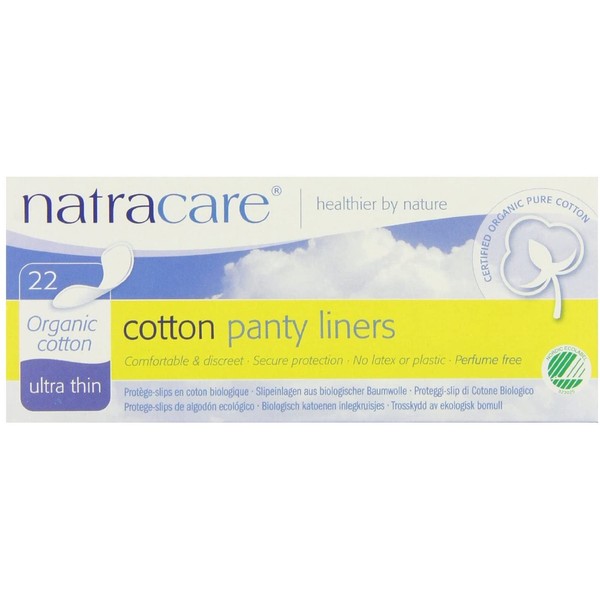 Panty Liners, Cotton, 22 ct, 5 Boxes (110 Liners Total)