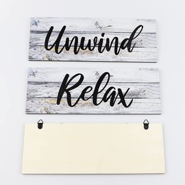 Alnicov 3 Pieces Wooden wall sign Farmhouse Bathroom Wall Decors Relax Renew Refresh Signs Vintage Wood Wall Signs for Home Bathroom Laundry Room Décor